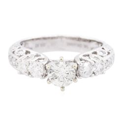 14KT White Gold 1.32 ctw Diamond Ring