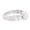 Image 2 : 14KT White Gold 1.32 ctw Diamond Ring