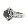 Image 4 : 14KT White Gold 5.25 ctw Black Diamond Ring