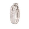 Image 7 : 18KT White Gold 1.13 ctw Diamond Wedding Set