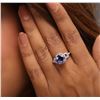 Image 2 : 14KT White Gold 3.51 ctw Tanzanite and Diamond Ring