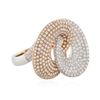 Image 2 : 18KT Two-Tone Gold 2.24 ctw Diamond Ring