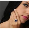 Image 2 : 14KT White Gold 5.29 ctw Tanzanite and Diamond Ring