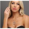 Image 5 : 14KT Three-Tone Gold 1.38 ctw Diamond Pendant With Chain