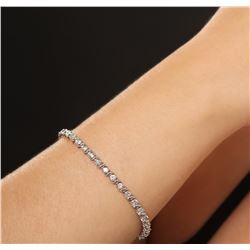 14KT White Gold 2.67 ctw Diamond Tennis Bracelet