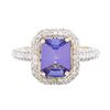 Image 1 : 14KT Two-Tone Gold 2.87 ctw Tanzanite and Diamond Ring