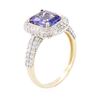 Image 7 : 14KT Two-Tone Gold 2.87 ctw Tanzanite and Diamond Ring