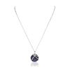 Image 3 : 14KT White Gold 0.18 ctw Diamond Pendant With Chain