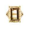 Image 3 : 14KT Yellow Gold 16.38 ctw Citrine and Diamond Ring