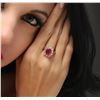 Image 5 : 14KT Yellow Gold 3.84 ctw Ruby and Diamond Ring