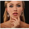 Image 1 : 14KT Yellow Gold 0.75 ctw Diamond Dangle Earrings