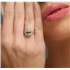 Image 1 : 14KT White Gold GIA Certified 2.47 ctw Sapphire and Diamond Ring