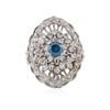 Image 3 : 14KT White Gold 1.72 ctw Diamond Ring