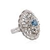 Image 4 : 14KT White Gold 1.72 ctw Diamond Ring