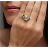 Image 3 : 18KT Two-Tone Gold 1.23 ctw Fancy Light Yellow Diamond Ring