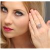 Image 3 : 14KT Rose Gold 0.86 ctw Diamond Ring