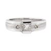 Image 3 : 14KT White Gold 0.31 ctw Diamond Ring