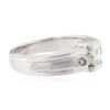 Image 4 : 14KT White Gold 0.31 ctw Diamond Ring