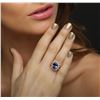 Image 2 : 14KT Rose Gold 4.04 ctw Tanzanite and Diamond Ring