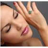 Image 5 : 14KT Yellow Gold 2.84 ctw Emerald and Diamond Ring