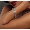Image 1 : 18KT White Gold 1.43 ctw Diamond Bangle Bracelet