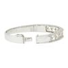 Image 7 : 18KT White Gold 1.43 ctw Diamond Bangle Bracelet
