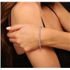 Image 1 : 14KT White Gold 8.02 ctw Diamond Bracelet
