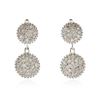 Image 3 : 14KT White Gold 1.18 ctw Diamond Earrings