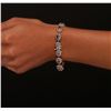 Image 5 : 14KT Yellow Gold 9.90 ctw Tanzanite and Diamond Bracelet