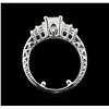 Image 7 : 14KT White Gold 1.19 ctw Diamond Ring
