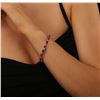 Image 2 : 14KT White Gold 18.18 ctw Ruby and Diamond Bracelet