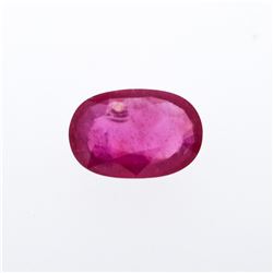 9.34 ct. One Oval Cut Natural Ruby