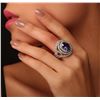 Image 2 : 14KT White Gold 5.56 ctw Tanzanite and Diamond Ring