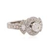 Image 2 : 18KT White Gold GIA Certified 2.01 ctw Diamond Ring