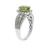 Image 6 : 14KT White Gold 1.78 ctw Peridot and Diamond Ring