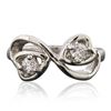 Image 3 : 14KT White Gold 0.27 ctw Diamond Ring