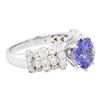 Image 4 : 14KT White Gold 2.62 ctw Tanzanite and Diamond Ring