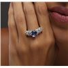 Image 6 : 14KT White Gold 2.62 ctw Tanzanite and Diamond Ring