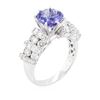 Image 7 : 14KT White Gold 2.62 ctw Tanzanite and Diamond Ring