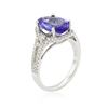 Image 6 : 18KT White Gold 3.59 ctw Tanzanite and Diamond Ring