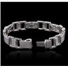 Image 7 : 14KT White Gold 0.59 ctw Diamond Bracelet