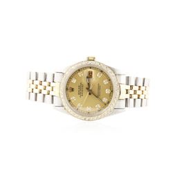 Gents Rolex Two-Tone Diamond DateJust Wristwatch