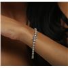 Image 5 : 14KT White Gold 8.20 ctw Diamond Tennis Bracelet