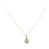 Image 3 : 14KT Yellow Gold 0.37 ctw Diamond Pendant With Chain