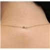 Image 6 : 14KT Yellow Gold 0.37 ctw Diamond Pendant With Chain