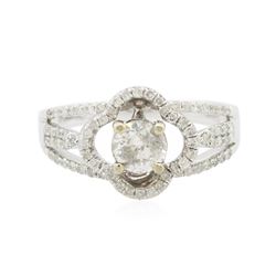 14KT White Gold 0.52 ctw Diamond Engagement Ring