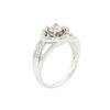 Image 6 : 14KT White Gold 0.52 ctw Diamond Engagement Ring