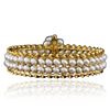 Image 3 : 14KT Yellow Gold Pearl Bangle