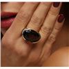Image 7 : 14KT Yellow Gold 20.17 ctw Smokey Quartz and Diamond Ring