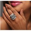 Image 2 : 18KT White Gold 3.72 ctw Diamond Ring